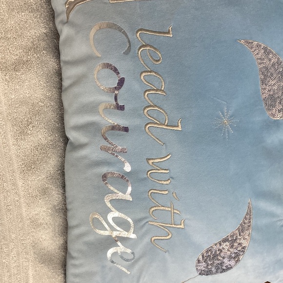 Disney Frozen II Pillow. 21” long x 14 1/2” wide. Pretty Blue and Gray. - Picture 4 of 5